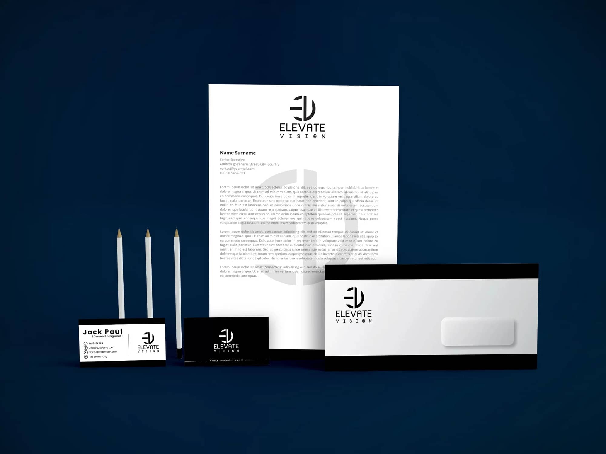 Evision Branding Mockup Scaled